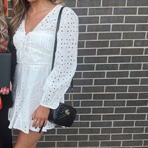 Gianni Bini White Eyelet Dress